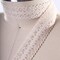 2 Yards Nude Cotton Eyelet Cluny Lace Ribbon Trim with Ridged Edging for Sewing